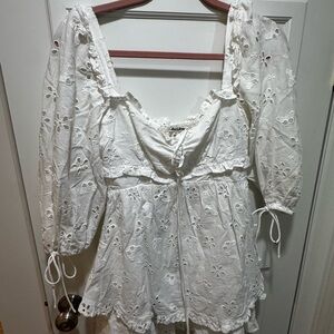 White Eyelet Lace dress
